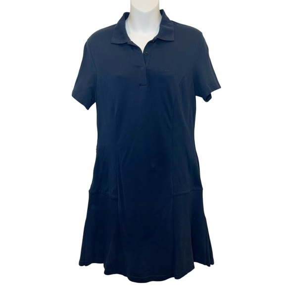 Outdoor voices Sport polo dress navy blue size medium tennis golf leisure preppy - Picture 2 of 11